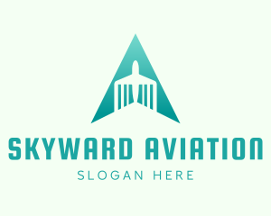 North Direction Plane Travel logo design