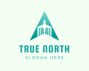 Direction - North Direction Plane Travel logo design