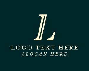 Photography - Event Writer Studio Letter L logo design