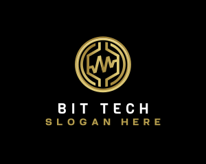 Cryptocurrency Tech Finance logo design