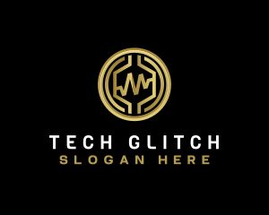 Cryptocurrency Tech Finance logo design