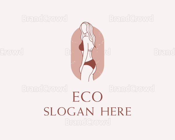 Sexy Woman Bikini Logo