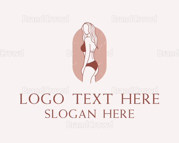 Sexy Woman Bikini Logo