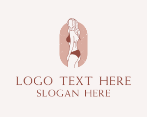 Undergarment - Sexy Woman Bikini logo design