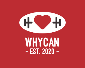 Heart - Fitness Gym Lover logo design