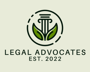 Environment Law Pillar logo design