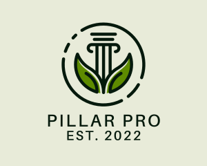 Environment Law Pillar logo design