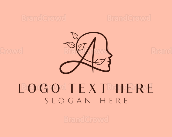 Leaf Cosmetics Letter A Logo