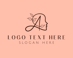 Leaf Cosmetics Letter A Logo