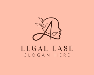 Woman - Leaf Cosmetics Letter A logo design