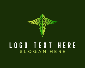 Clinical - Medical Treatment Caduceus logo design