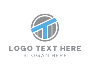 Terminal - Industrial Company Letter T logo design