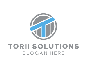 Industrial Company Letter T logo design