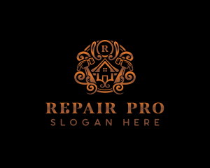 Carpentry Repair Hammer logo design