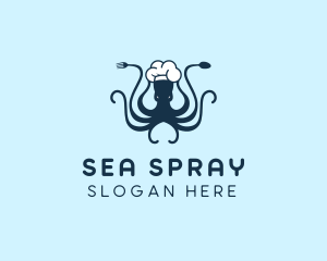 Seafood Octopus Restaurant  logo design