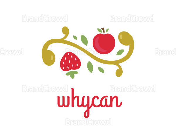 Cherry Strawberry Tree Logo