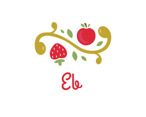 Baking - Cherry Strawberry Tree logo design