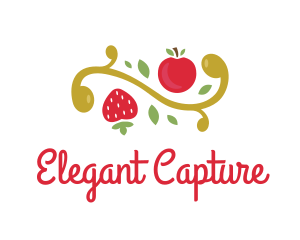 Cherry Strawberry Tree logo design