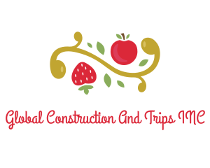 Culinary - Cherry Strawberry Tree logo design