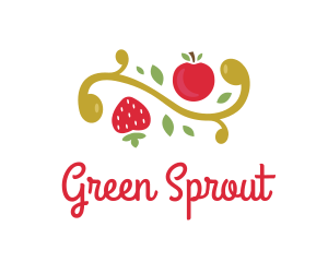 Seed - Cherry Strawberry Tree logo design