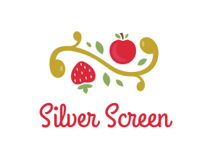 Fruit Shop - Cherry Strawberry Tree logo design