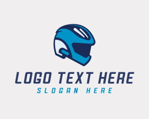 Motocross - Driving Racing Helmet logo design