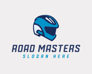 Driving Racing Helmet logo design