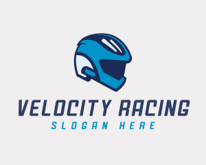 Driving Racing Helmet logo design