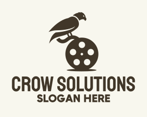 Crow Film Reel logo design