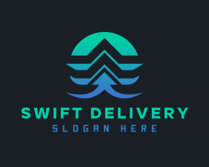 Forwarding Arrow Delivery logo design