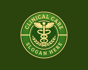 Medical Caduceus Clinic logo design