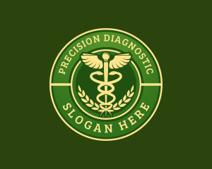 Diagnostic - Medical Caduceus Clinic logo design