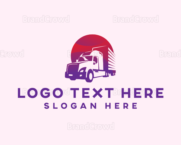 Truck Logistics Forwarding Logo
