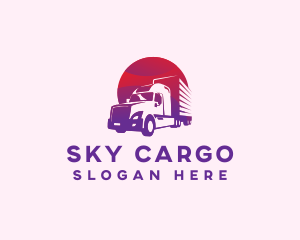 Truck Logistics Forwarding logo design