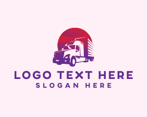 Courier - Truck Logistics Forwarding logo design
