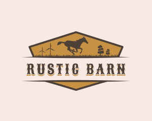 Barn - Horse Ranch Barn logo design