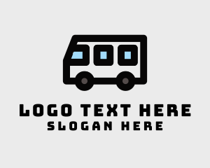 Van - Transporter Van Travel logo design