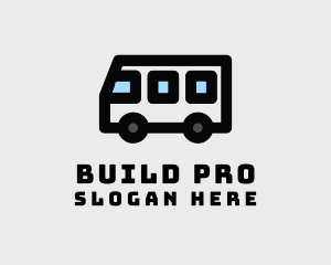 Exploration - Transporter Van Travel logo design