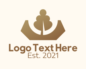 Sustainability - Brown Tree Crown logo design