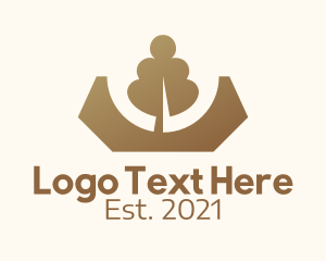 Tree - Brown Tree Crown logo design