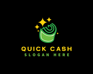 Money Roll Cash logo design