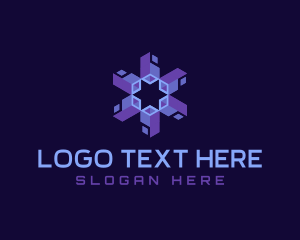 Isometric - Digital Technology Software logo design