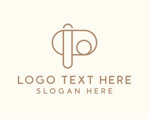 Linear - Interior Design Letter P logo design