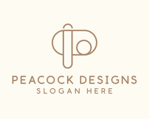 Interior Design Letter P logo design