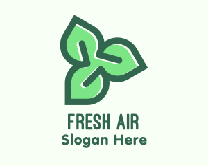 Green Organic Leaves logo design