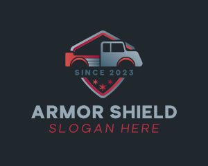 Pickup Shield Car logo design