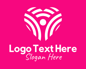 Online Dating Site - Love Heart Charity logo design