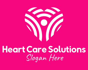 Love Heart Charity  logo design