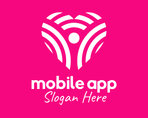 Dating App - Love Heart Charity logo design