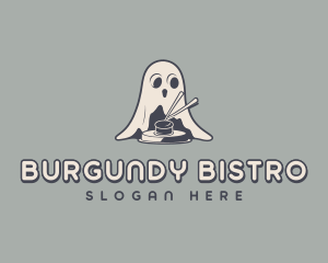 Chopsticks Restaurant Ghost logo design